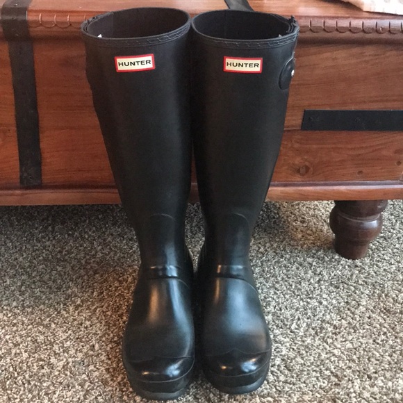 hunter boots with zipper